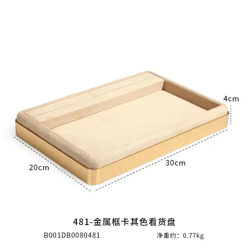 Luxury Velvet Jewelry Display Tray
