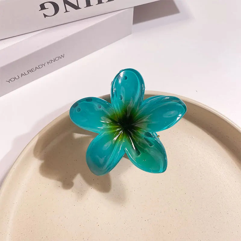Tropical Flower Hair Claw Clip