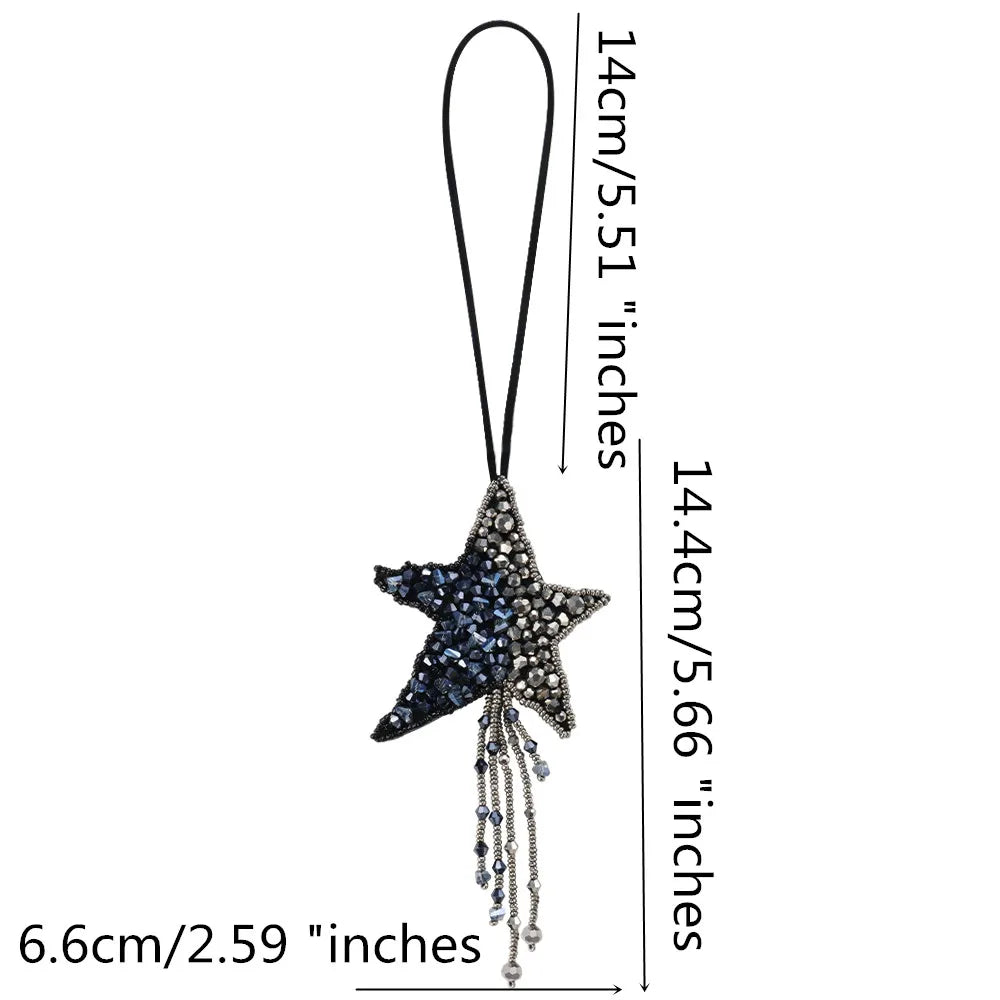 Handmade Rhinestone Beaded Bag Charms