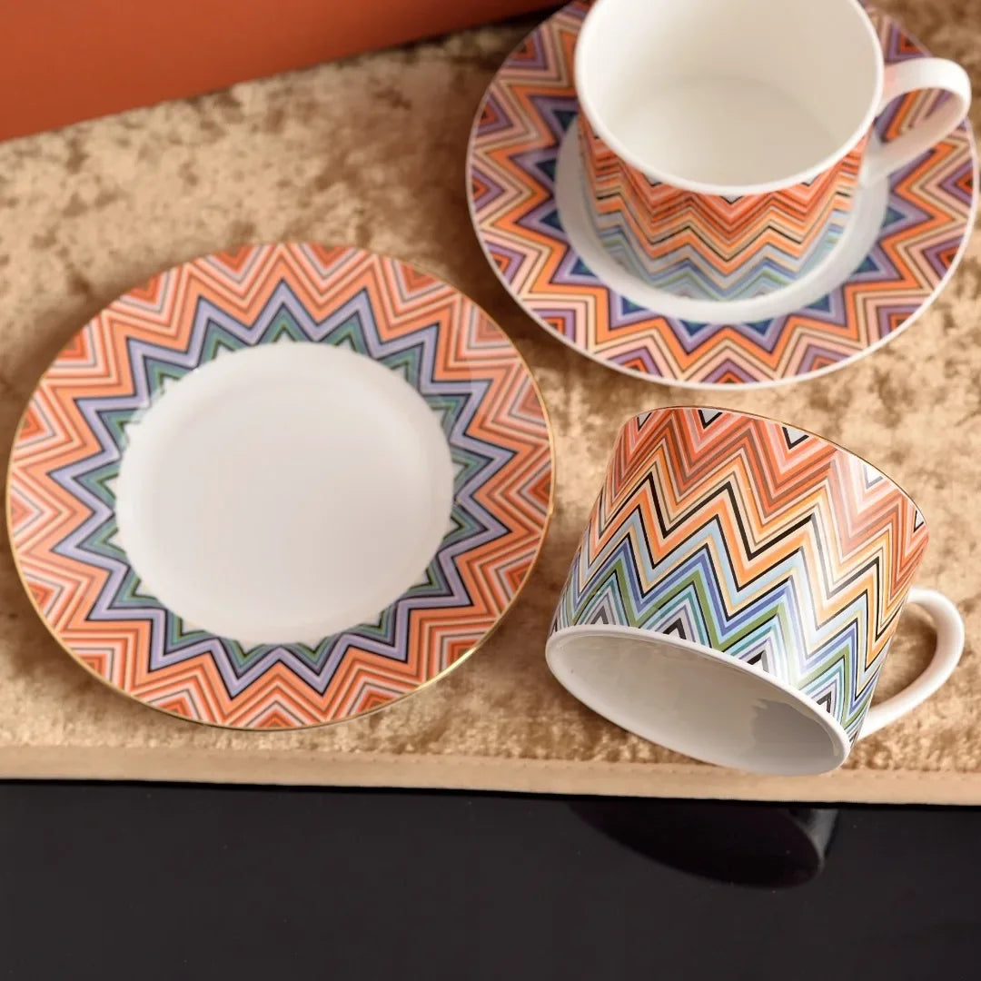 Luxury Turkish Tea & Coffee Cup and Saucer Set – Bone China