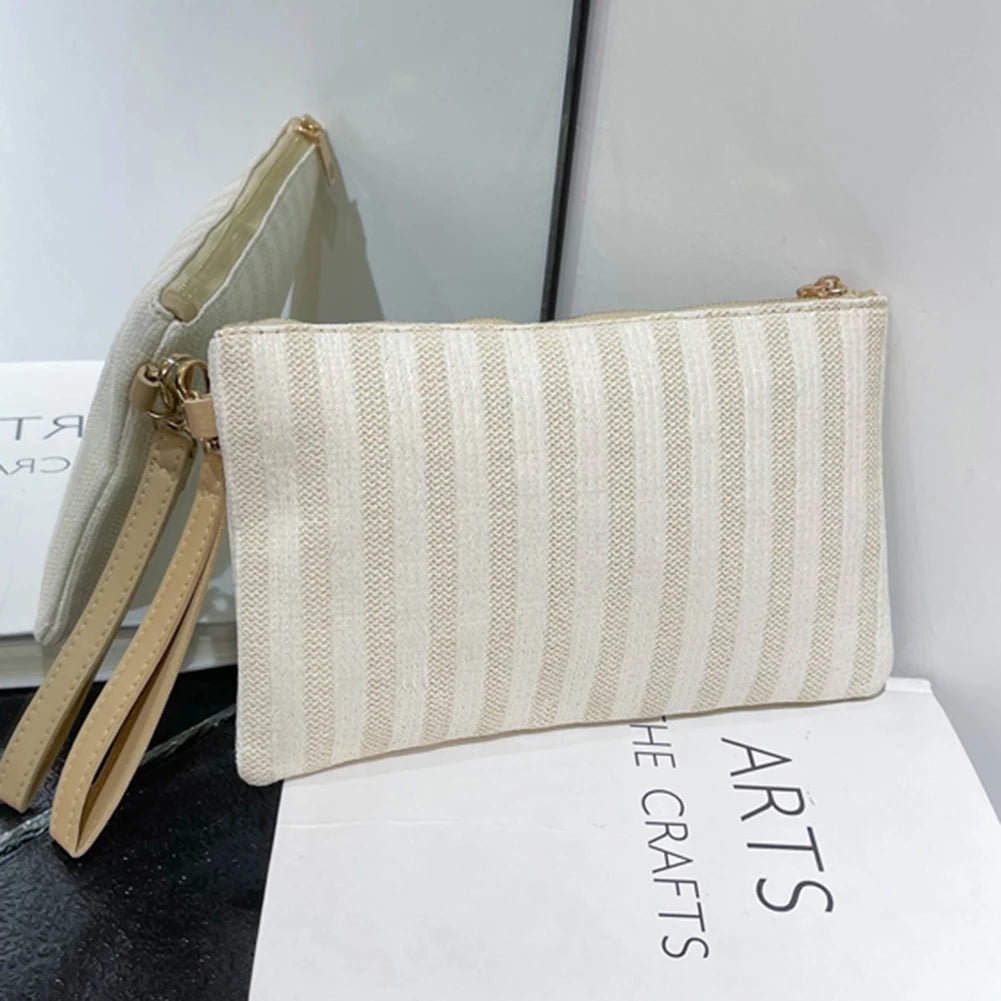 Rainbow Woven Clutch
