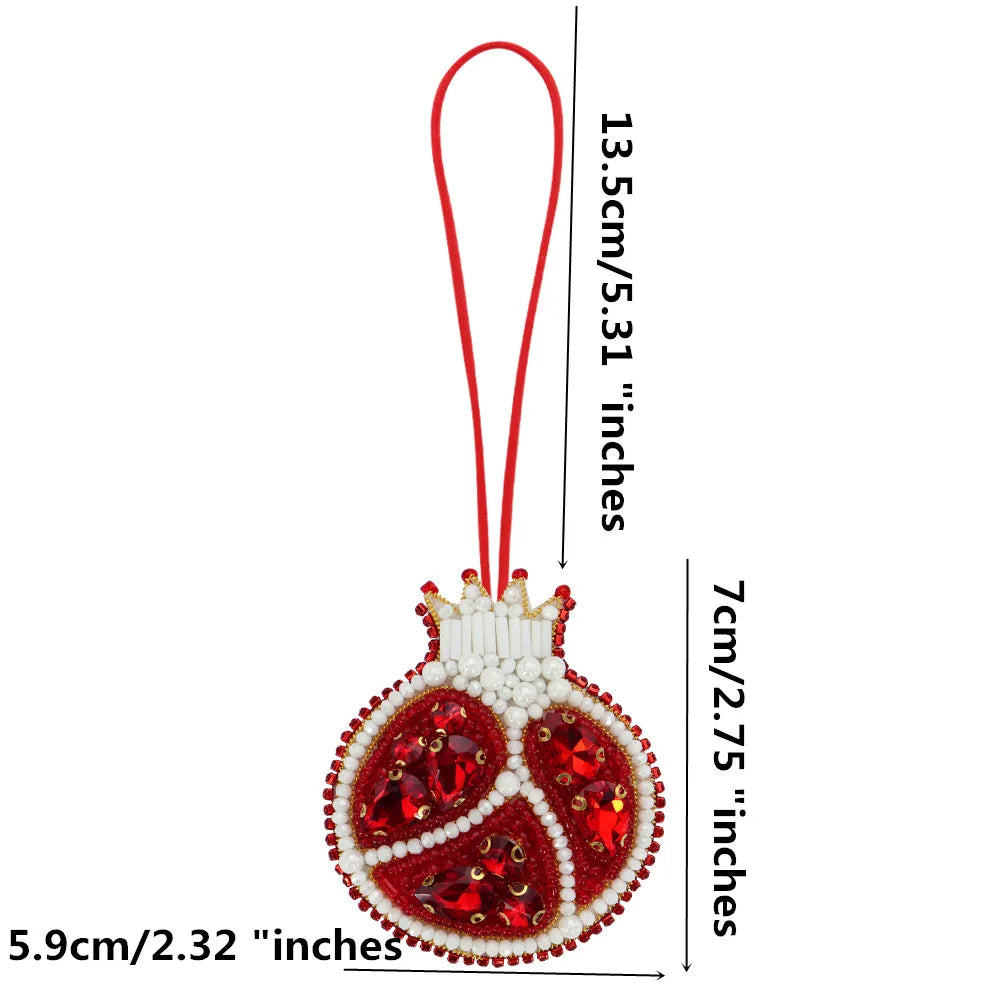 Handmade Rhinestone Beaded Bag Charms