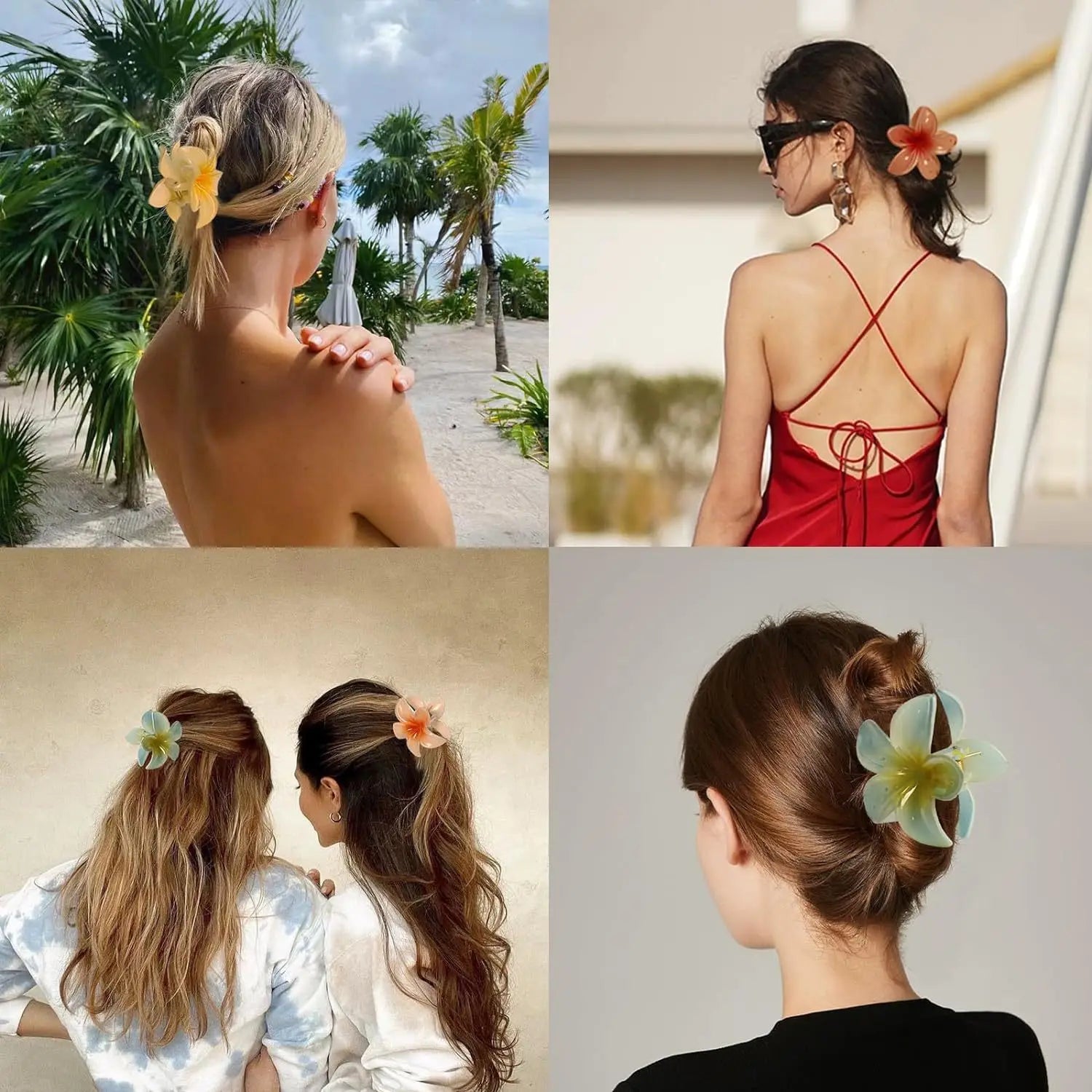 Tropical Flower Hair Claw Clip