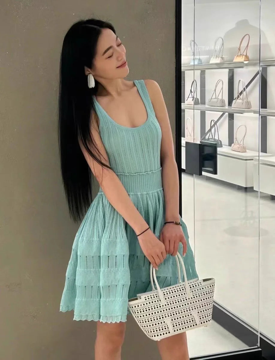 French-Inspired Summer Ruffle Dress