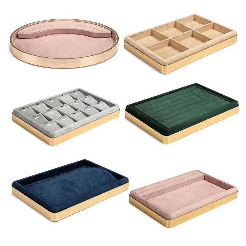 Luxury Velvet Jewelry Display Tray