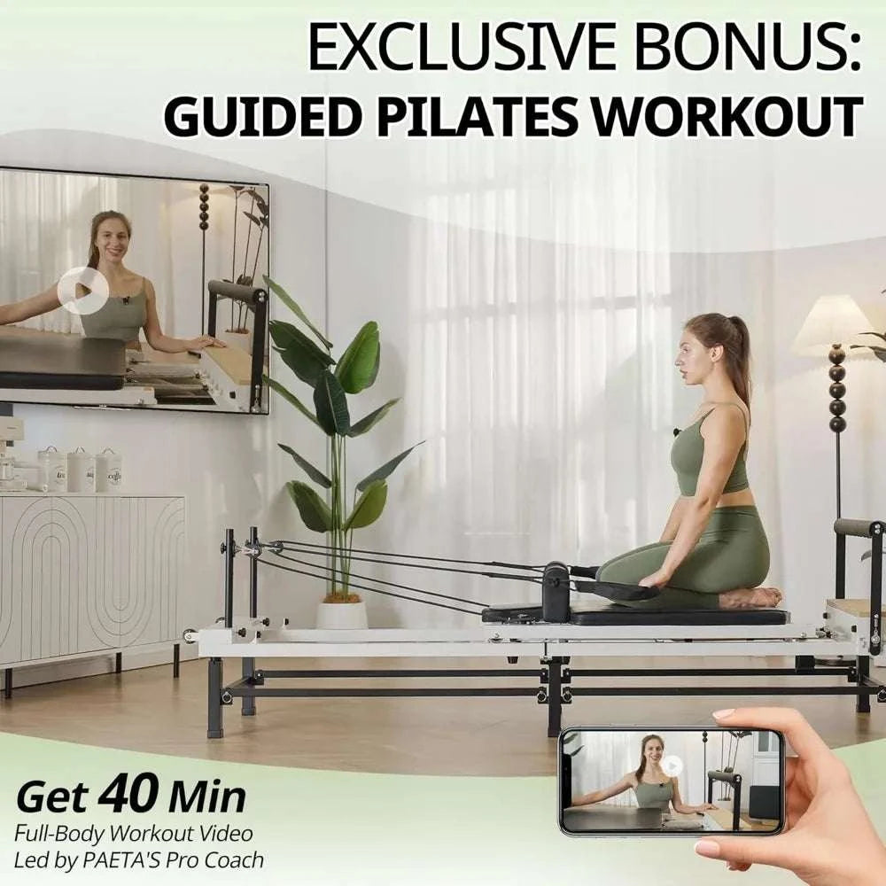 Foldable Pilates Reformer Machine