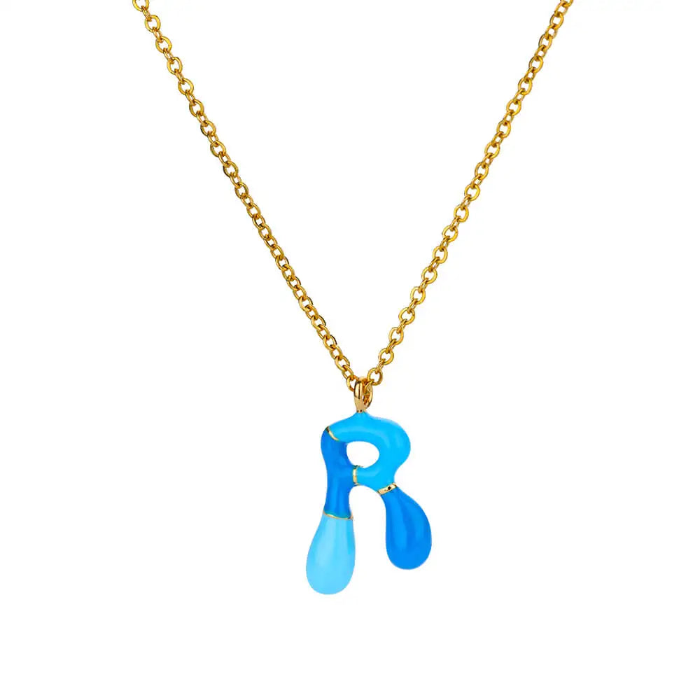 Colorful Initial Necklace