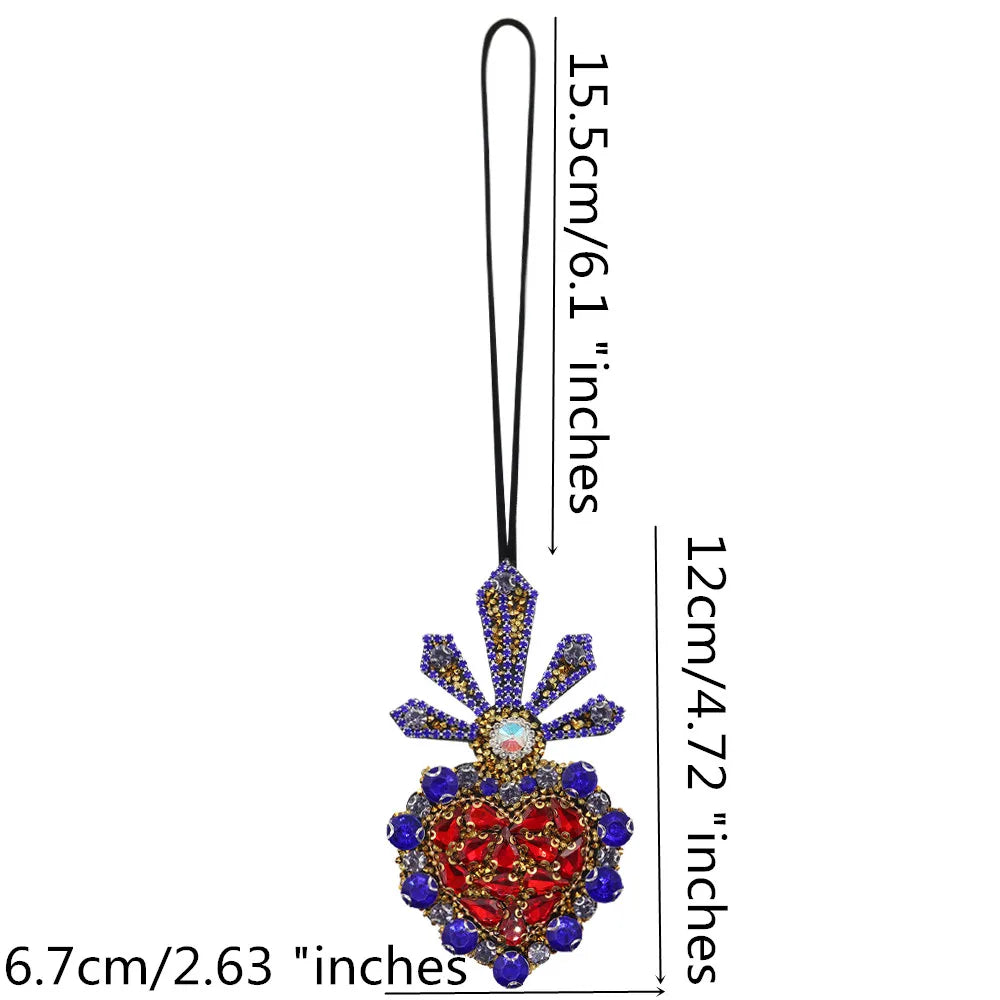 Handmade Rhinestone Beaded Bag Charms