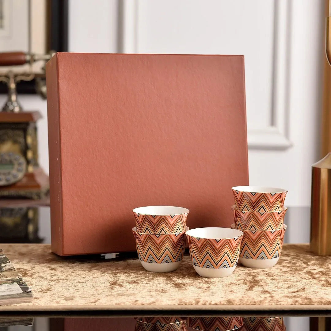 Luxury Turkish Tea & Coffee Cup and Saucer Set – Bone China