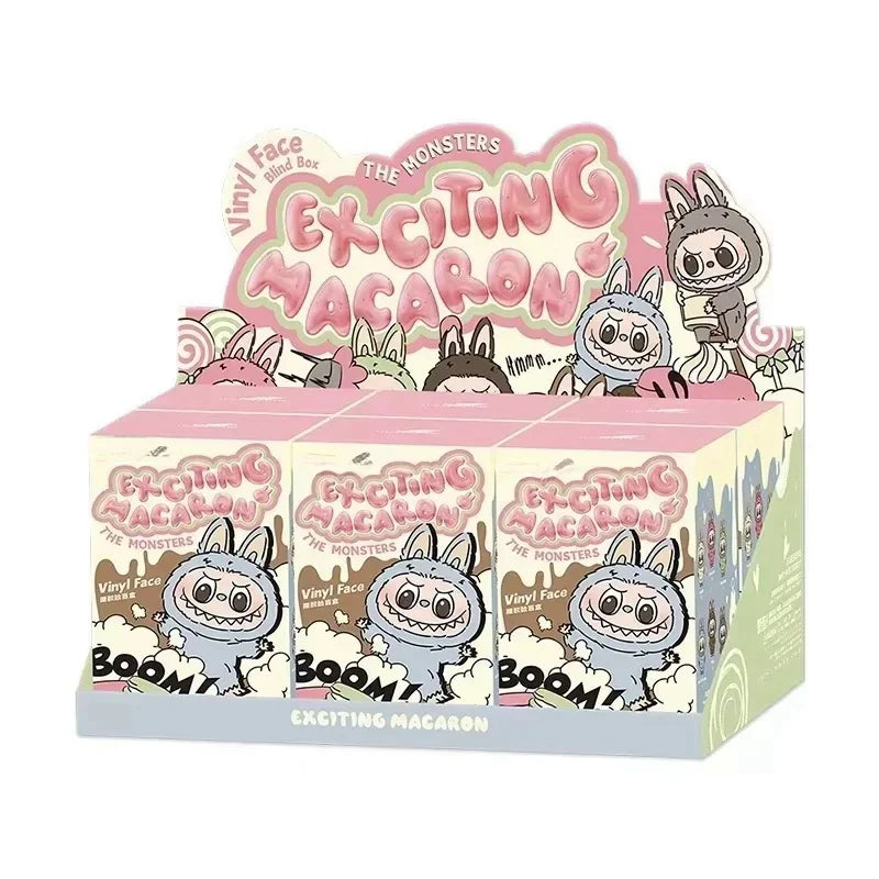 Hot Labubu The Monsters Blind Box Toys Cardiac Macarone Mysterious Surprise Box Guess Bag Figure Model Bag Keychain Gifts