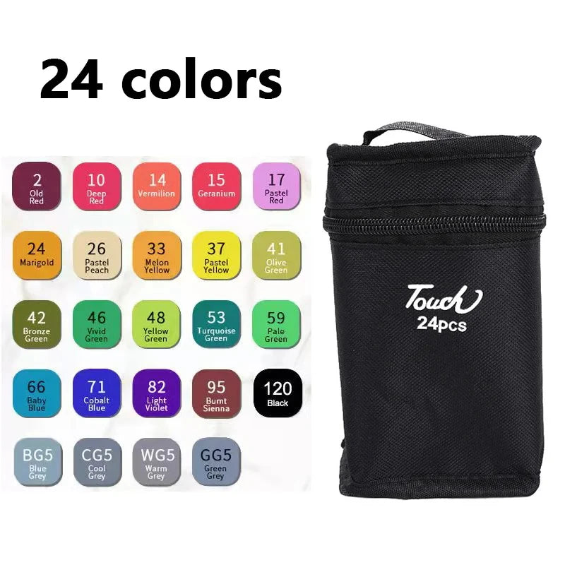 Aesthetic Double-Tip Marker Set