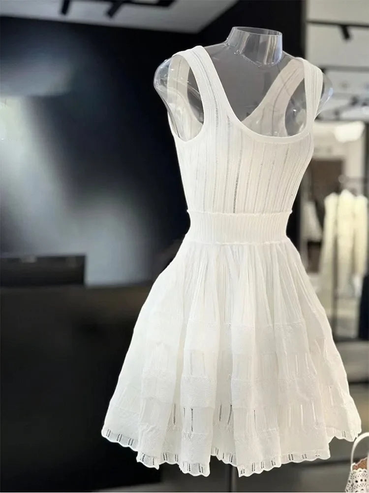 French-Inspired Summer Ruffle Dress