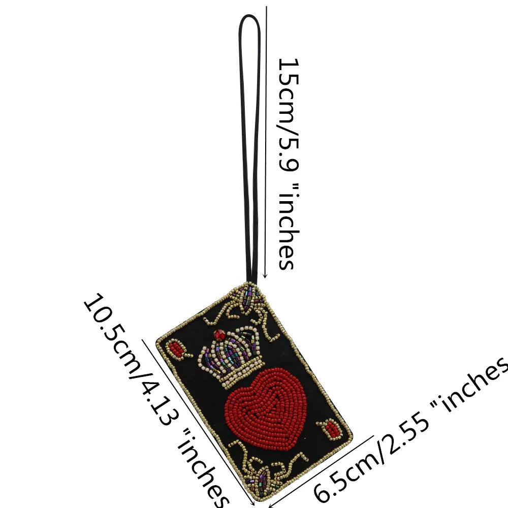 Handmade Rhinestone Beaded Bag Charms
