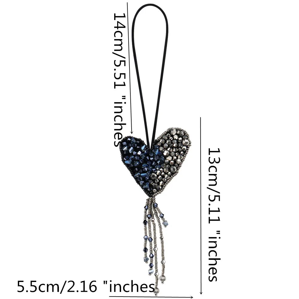 Handmade Rhinestone Beaded Bag Charms