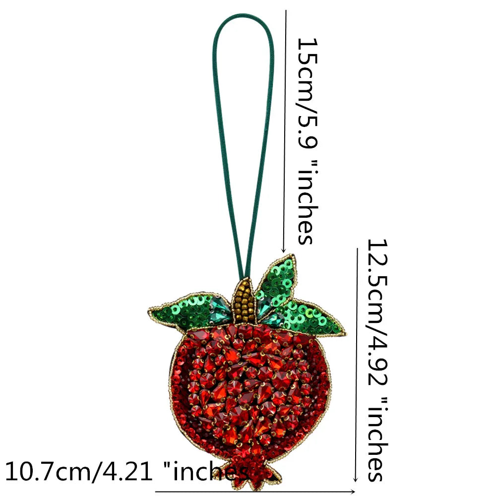 Handmade Rhinestone Beaded Bag Charms