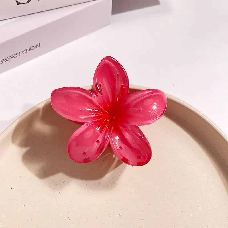 Tropical Flower Hair Claw Clip