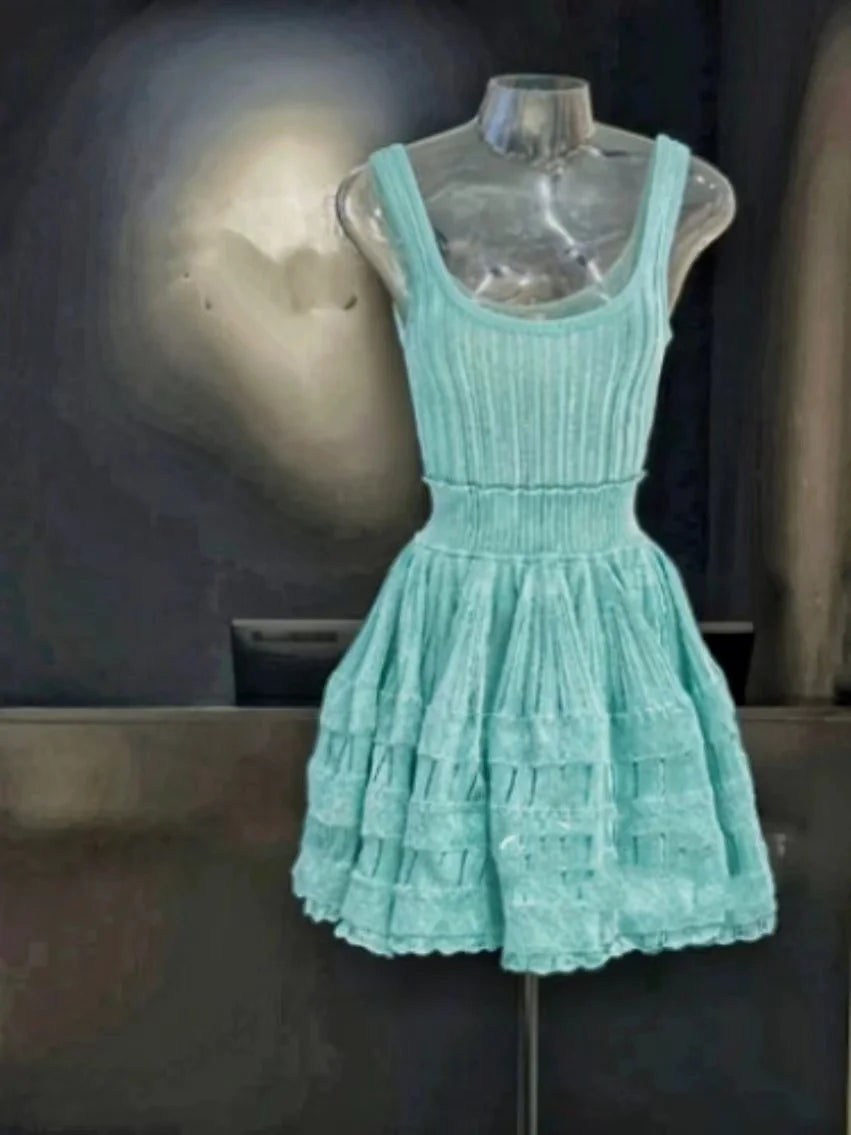 French-Inspired Summer Ruffle Dress