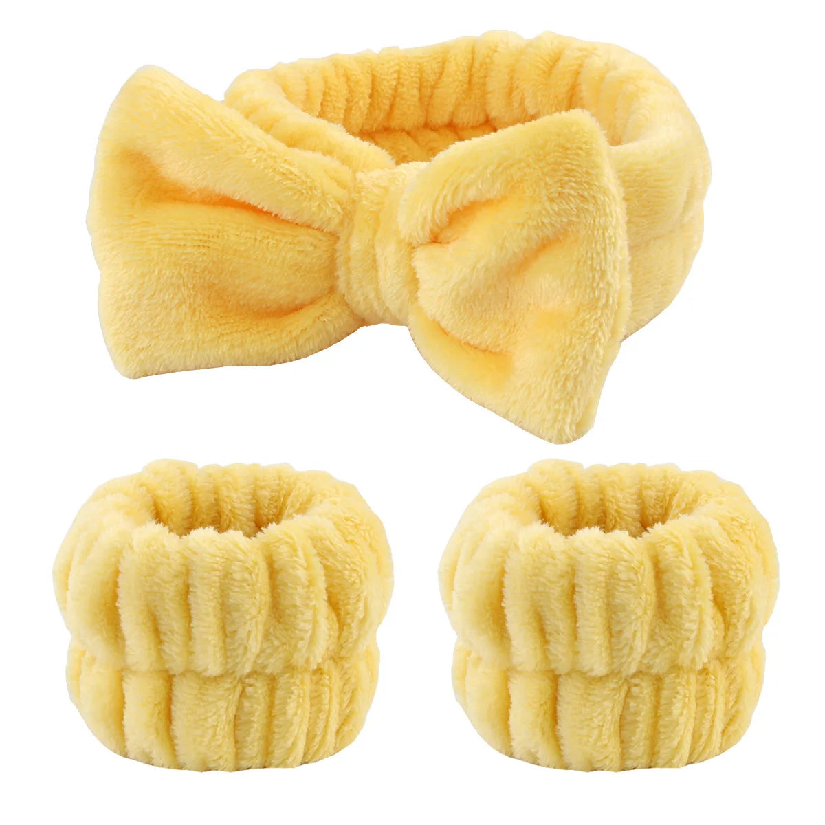 Plush Spa Headband & Wristband Set