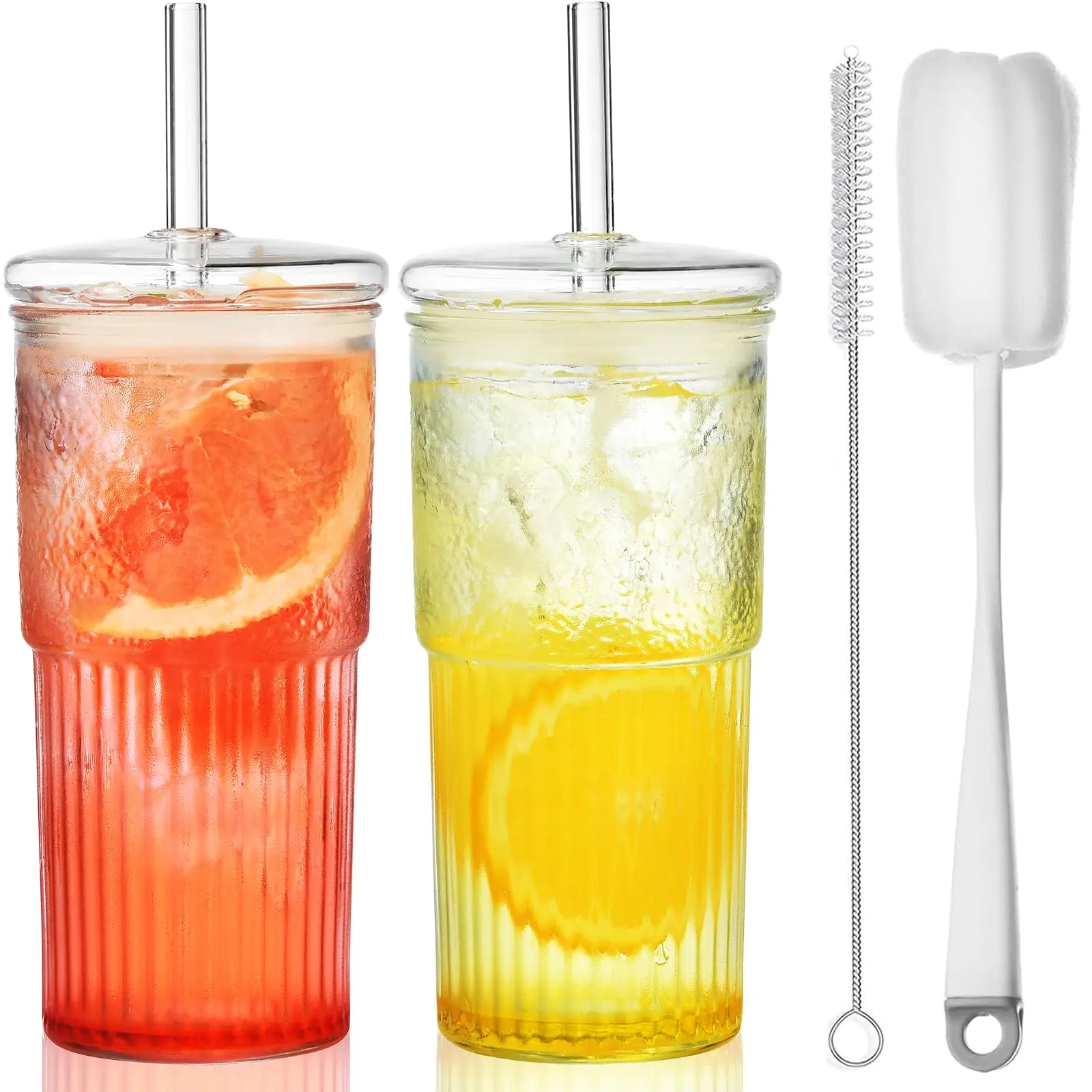 Aesthetic Glass Tumbler Set