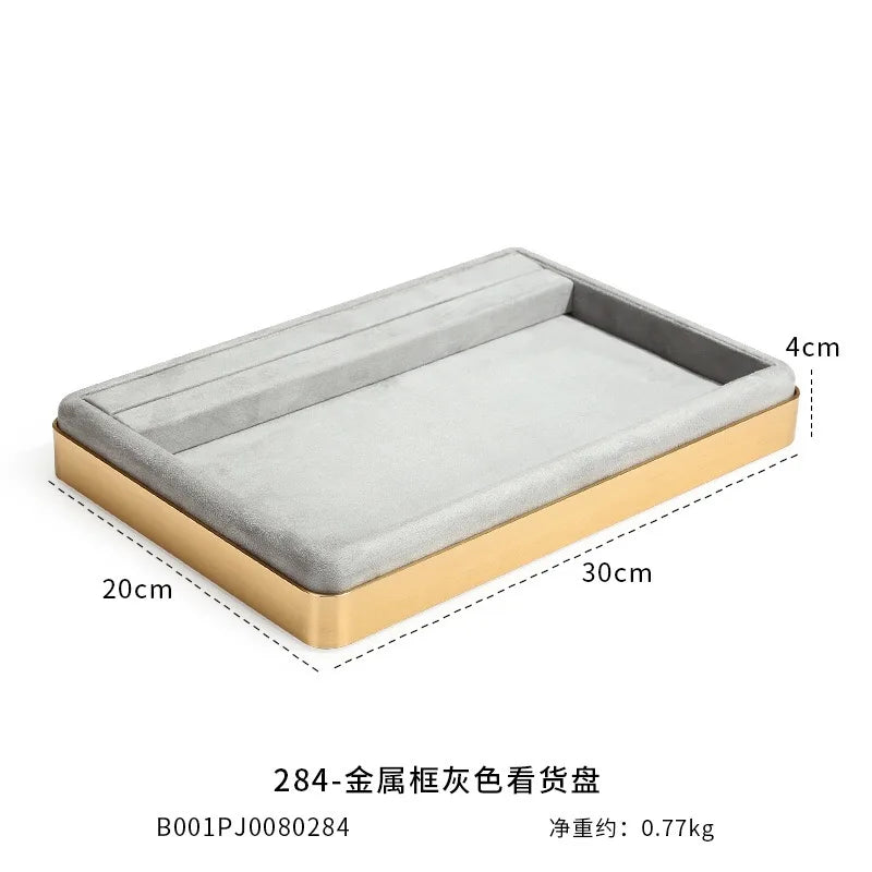 Luxury Velvet Jewelry Display Tray
