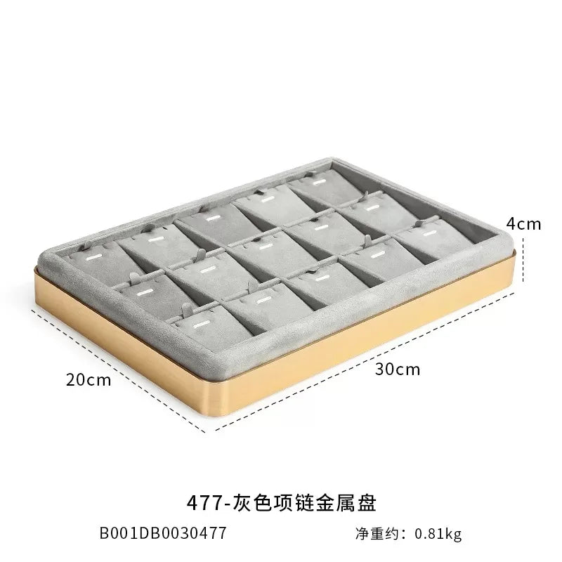 Luxury Velvet Jewelry Display Tray