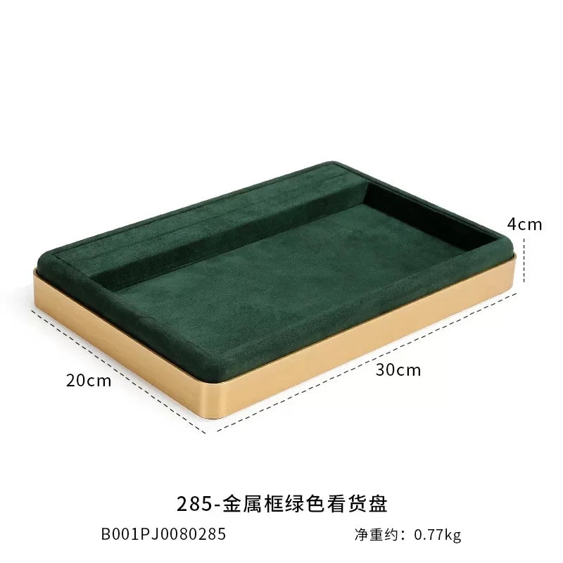 Luxury Velvet Jewelry Display Tray