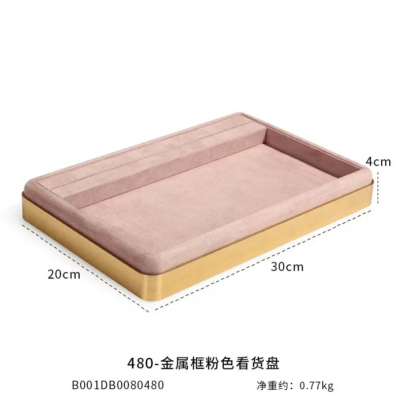 Luxury Velvet Jewelry Display Tray