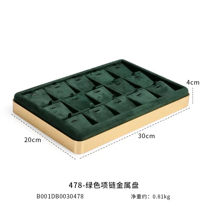 Luxury Velvet Jewelry Display Tray