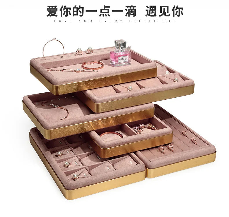 Luxury Velvet Jewelry Display Tray