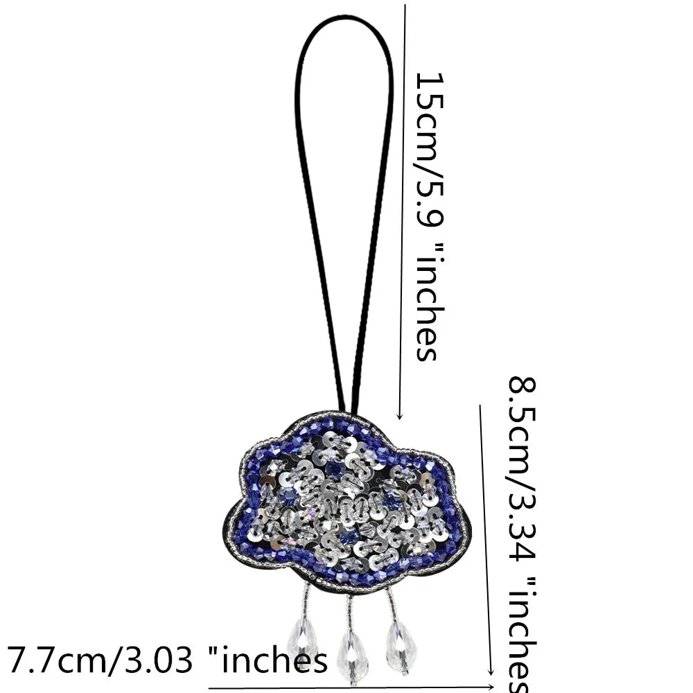 Handmade Rhinestone Beaded Bag Charms
