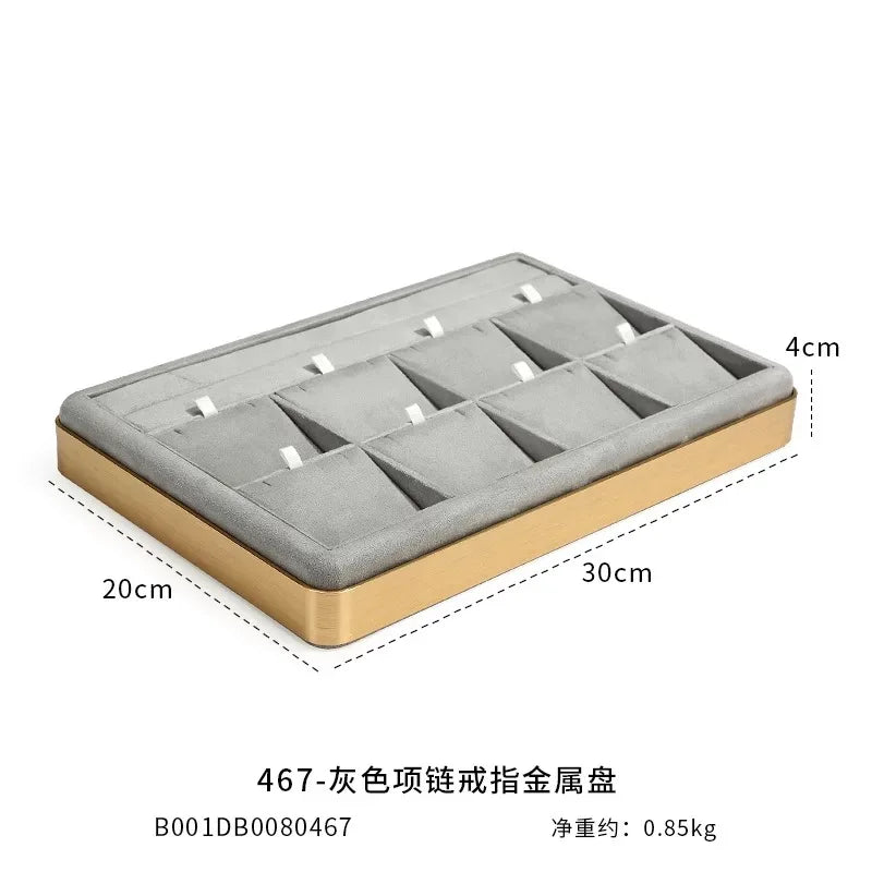 Luxury Velvet Jewelry Display Tray