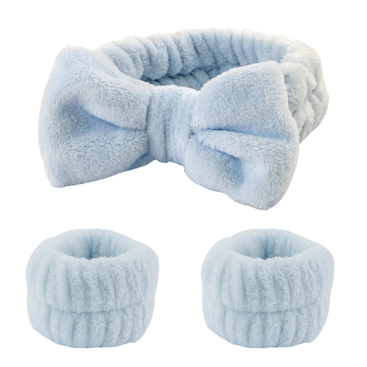 Plush Spa Headband & Wristband Set