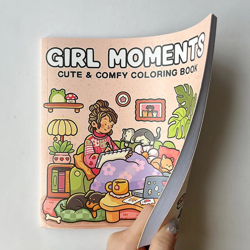 Girl Moments: Viral Colouring Book
