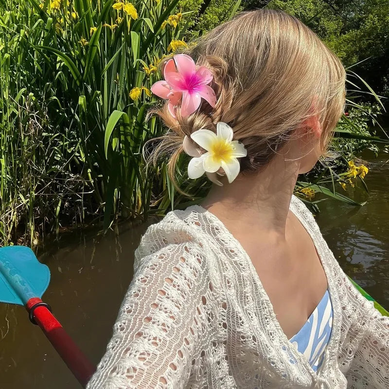 Tropical Flower Hair Claw Clip