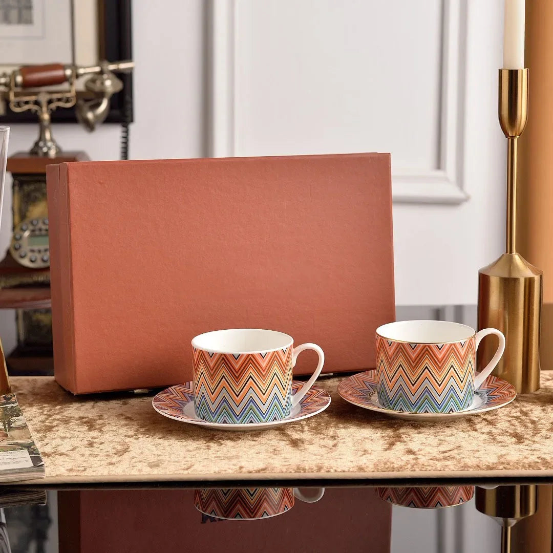Luxury Turkish Tea & Coffee Cup and Saucer Set – Bone China