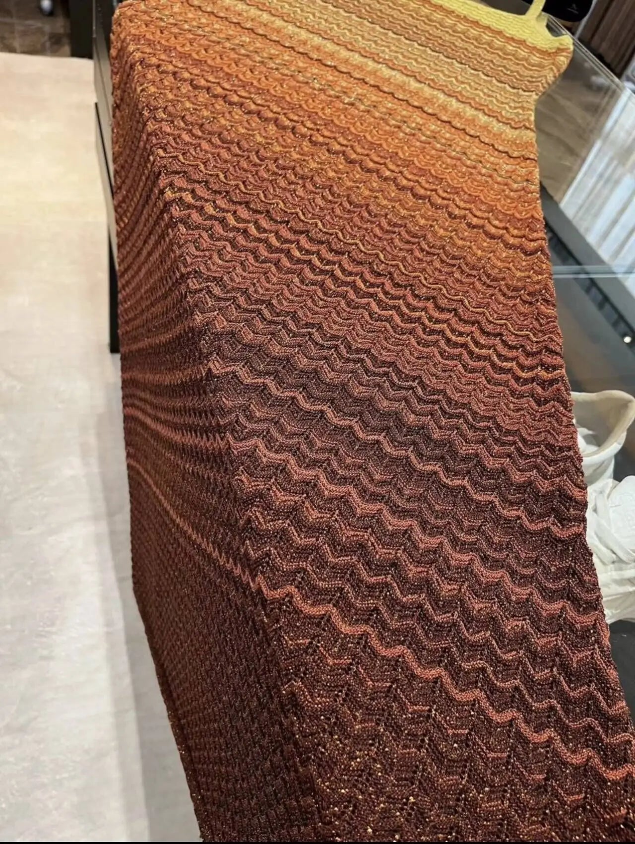 Sunset Wave Knit Dress