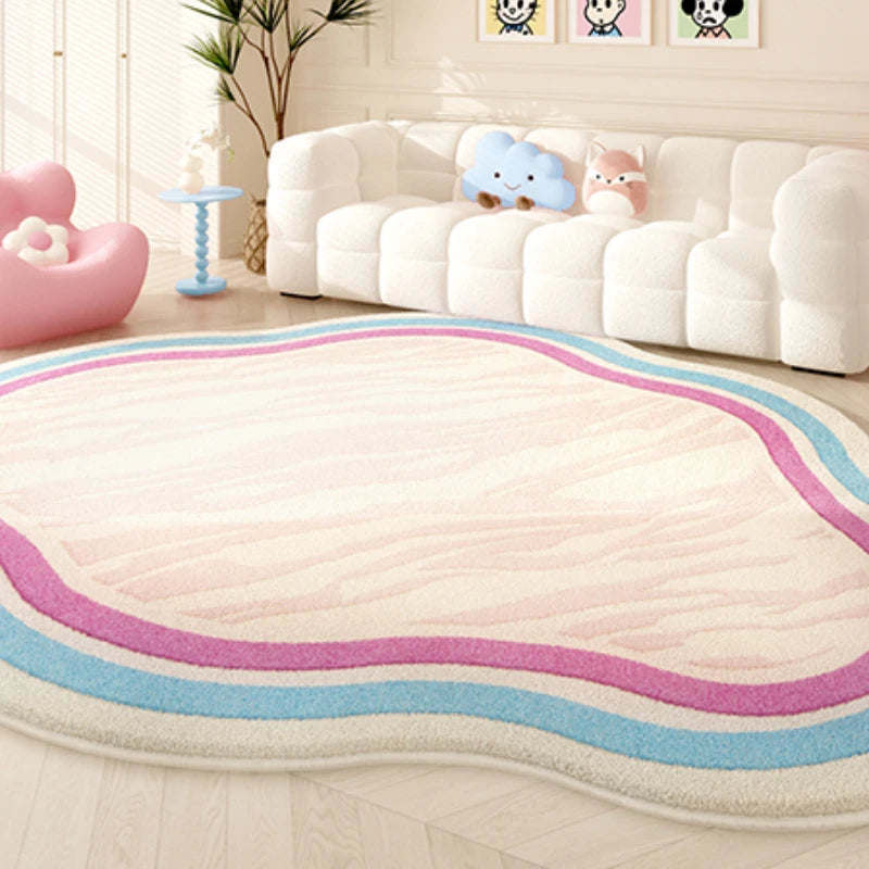 Colorful Irregular Dopamine Decor Rug