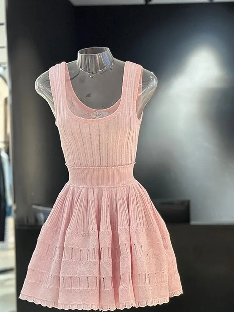 French-Inspired Summer Ruffle Dress