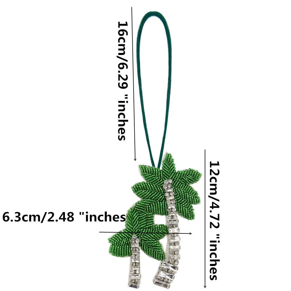 Handmade Rhinestone Beaded Bag Charms