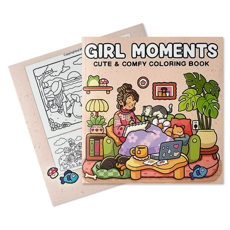 Girl Moments: Viral Colouring Book