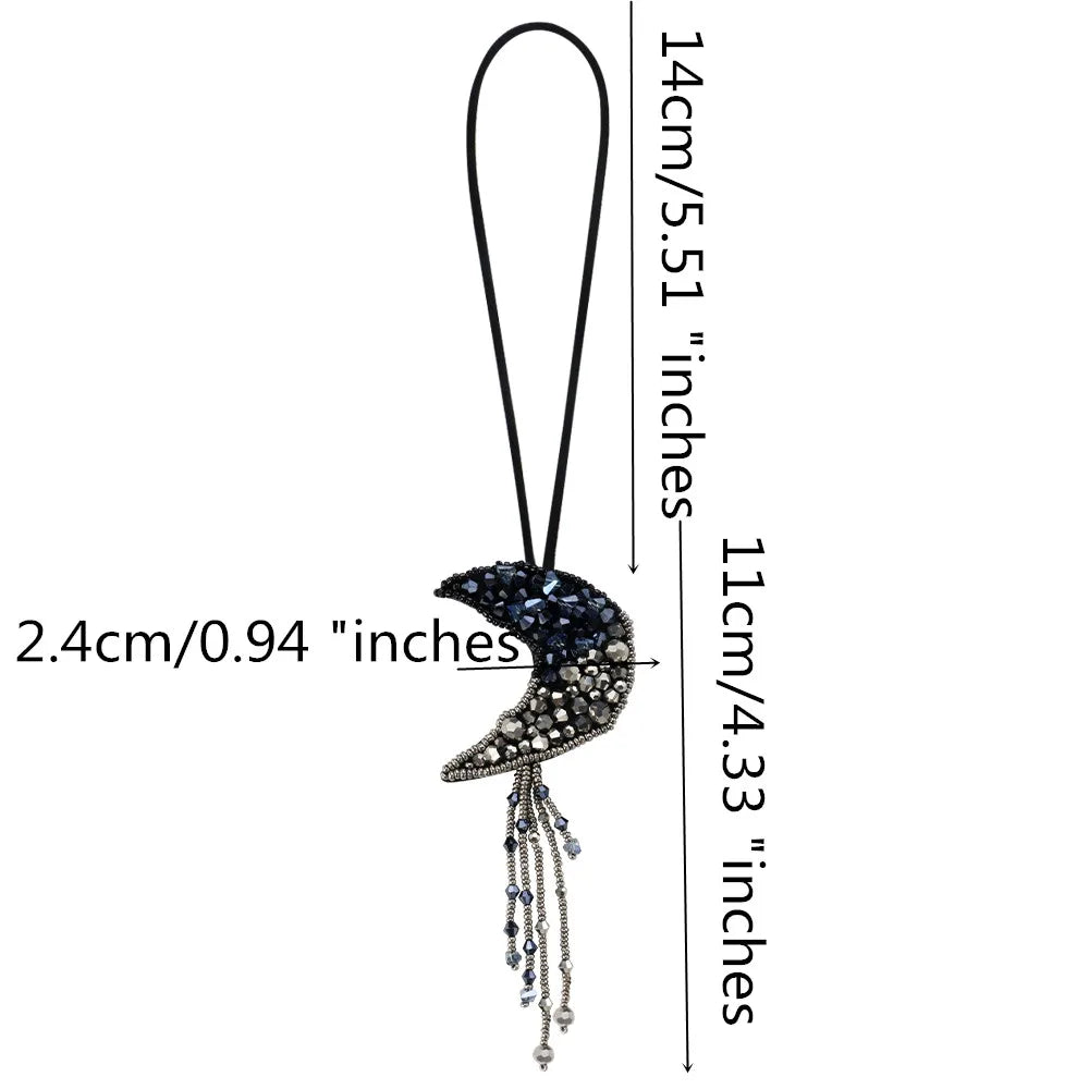 Handmade Rhinestone Beaded Bag Charms