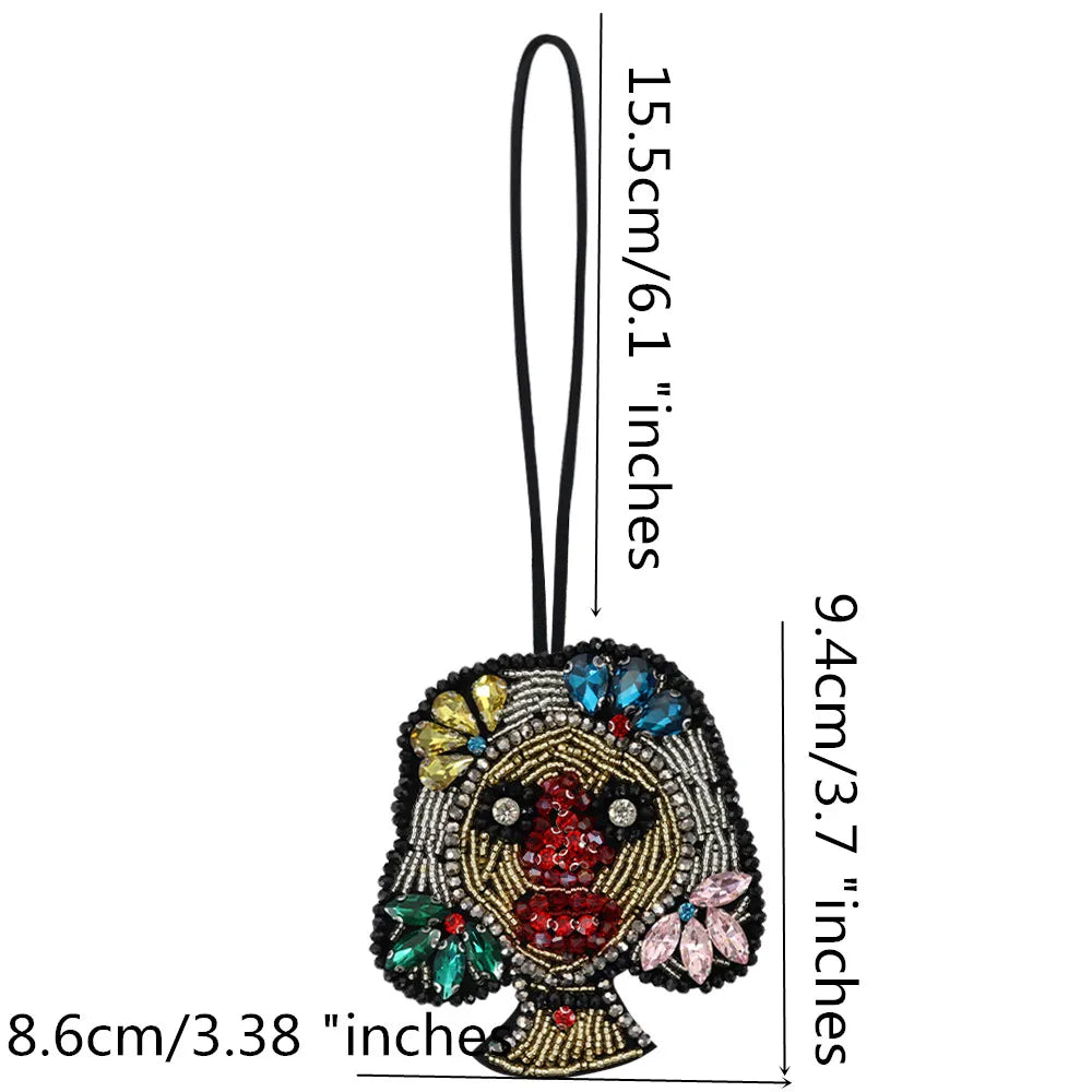 Handmade Rhinestone Beaded Bag Charms
