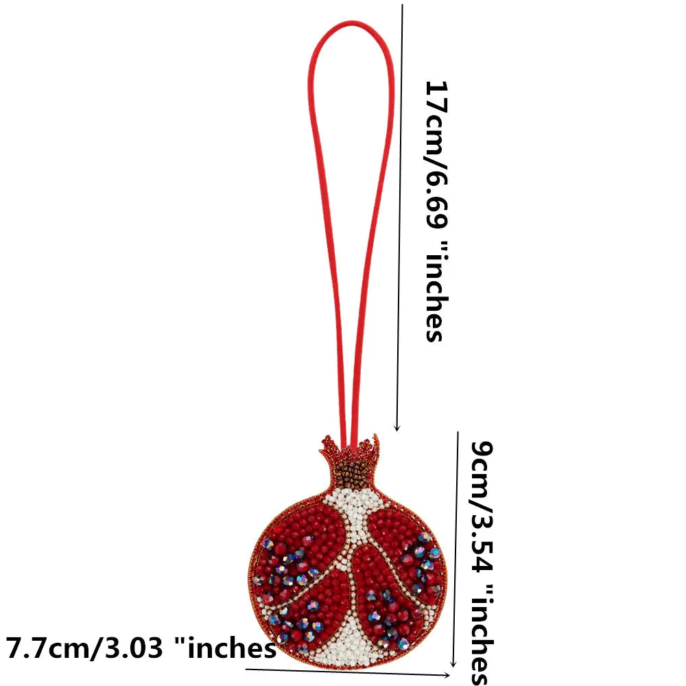 Handmade Rhinestone Beaded Bag Charms