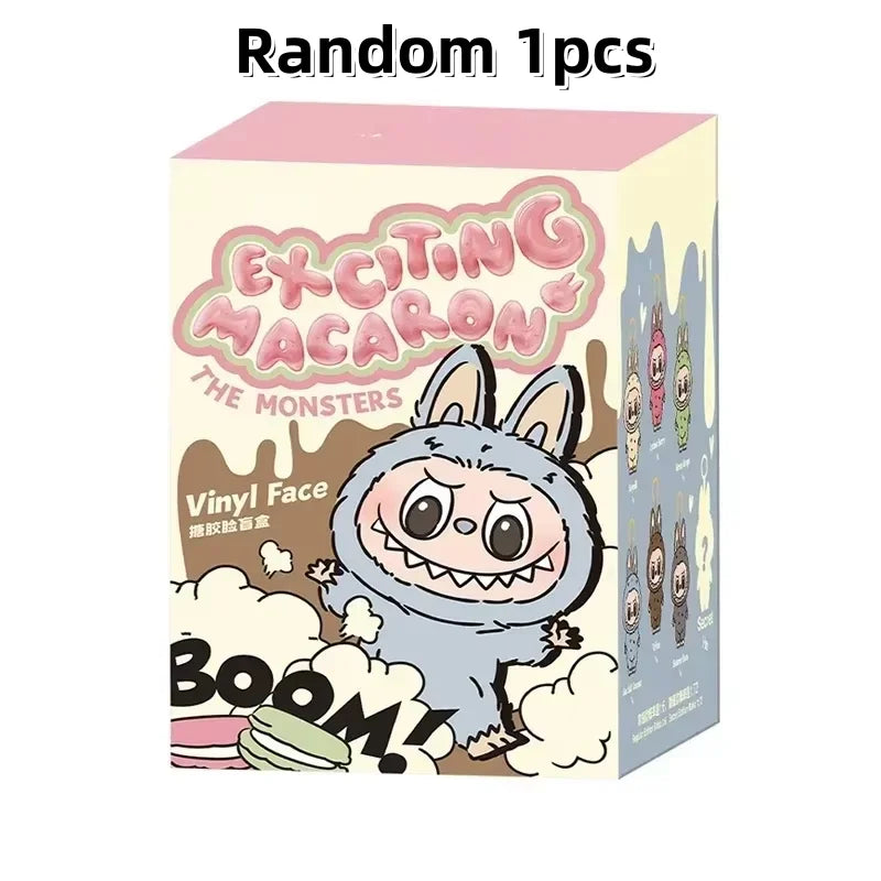 Hot Labubu The Monsters Blind Box Toys Cardiac Macarone Mysterious Surprise Box Guess Bag Figure Model Bag Keychain Gifts