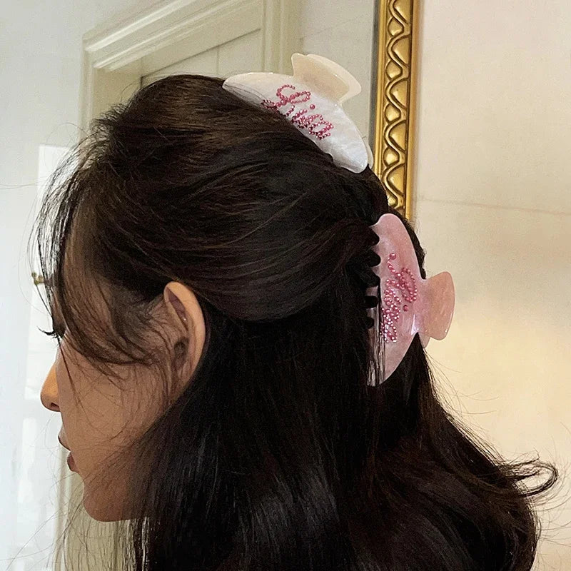 Custom Rhinestone Hair Claw Clip