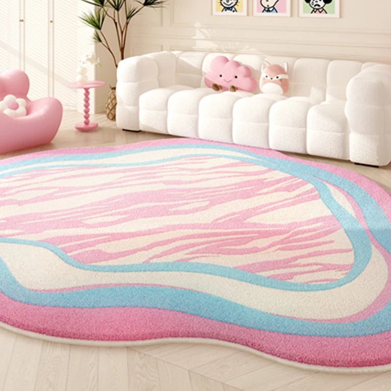 Colorful Irregular Dopamine Decor Rug